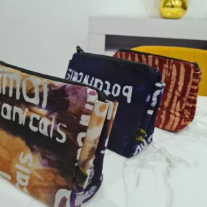 Amal Botanicals Adire Zip Pouch